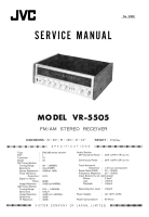 JVC VR-5505-Service-Manual